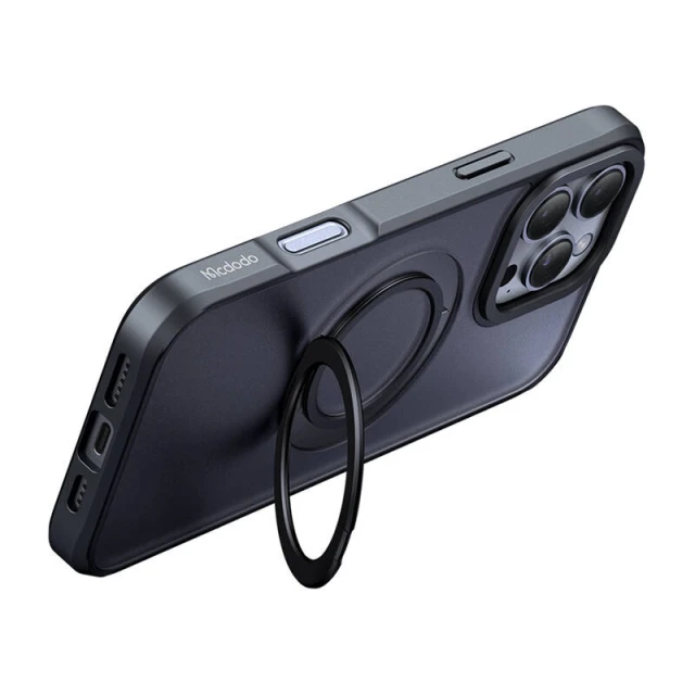 Чохол MCDODO для iPhone 16 Pro Max MagSafe зі стійкою, Black (PC-4933)