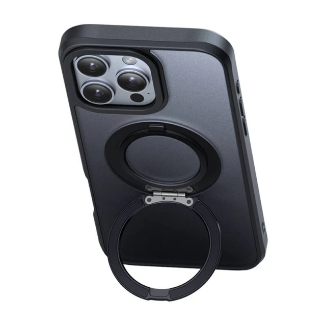 Чохол MCDODO для iPhone 16 Pro Max MagSafe зі стійкою, Black (PC-4933)