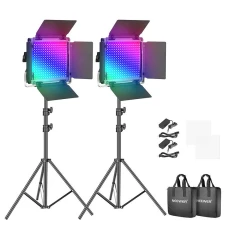Лампа відео LED RGB 660 PRO Neewer з шторками кадрування (10105695)