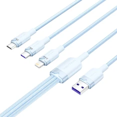 Кабель Vention CTRLG USB-A Lightning Micro-USB 1.5м Blue (6922794709829)