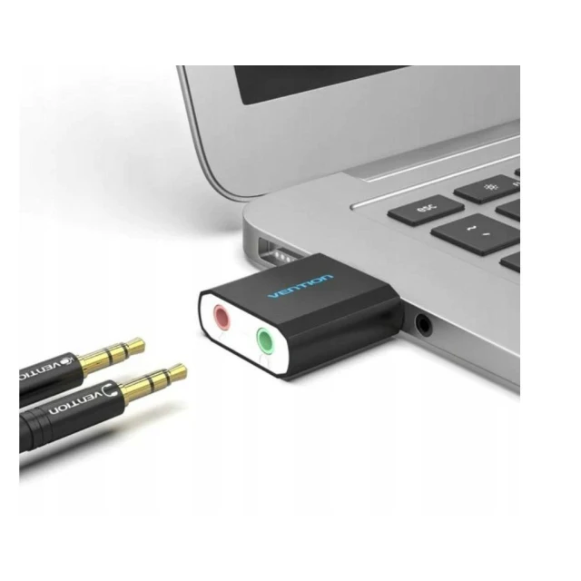 Зовнішня звукова карта Vention USB (6922794734579)