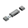 Кардридер Vention USB 3.0 USB-C SD/microSD Grey (6922794736429)