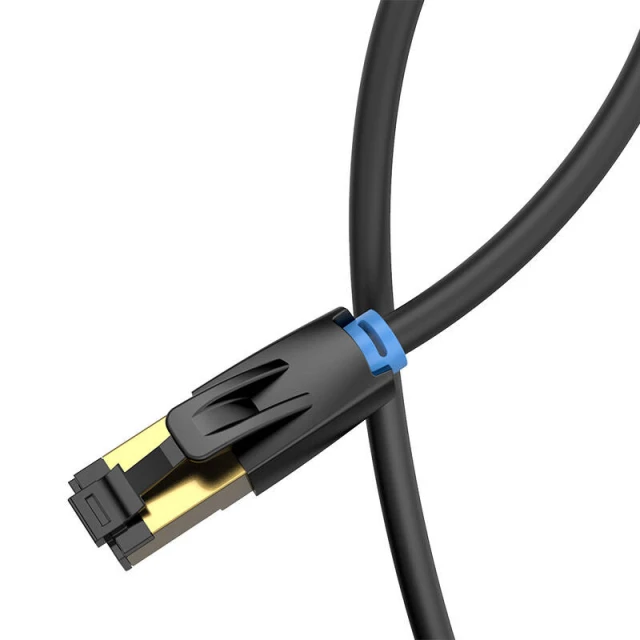 Кабель мережевий Vention IKABF Cat.8 1 м Black (6922794742819)
