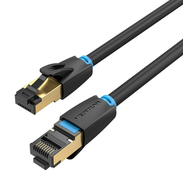 Кабель мережевий Vention IKABF Cat.8 1 м Black (6922794742819)
