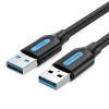 Кабель Vention USB-A to USB-A 0,5 м Black (6922794748804)
