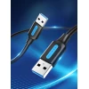 Кабель Vention USB-A to USB-A 0,5 м Black (6922794748804)