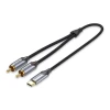 Аудіокабель Vention USB-C на 2RCA 1 м (6922794751545)