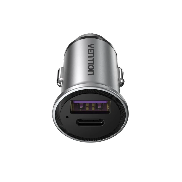 Автомобільний зарядний пристрій Vention FFFH0 30 Вт PD USB-A USB-C (6922794761681)