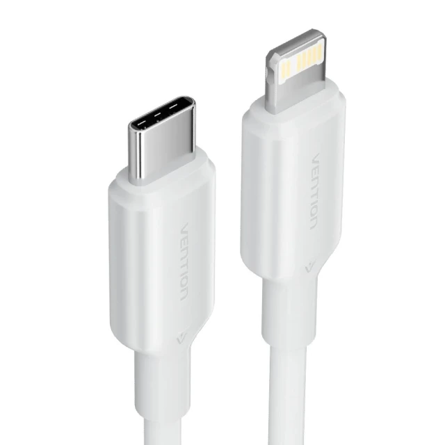 Кабель Vention USB-C to Lightning 3A 480 Mbps 1 м White (6922794783508)