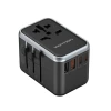 Універсальний мережевий адаптер Vention 65 Вт GaN 2x USB-A 2x USB-C Black (6922794784345)
