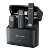 Мікрофонна радіосистема Vention NCAB0 2 бездротових петличних мікрофони USB-C з футляром Black (6922794785649)