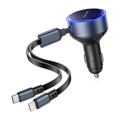 Набір Vention автомобільна зарядка 30W + кабель USB-C-Lightning (FFOB0)