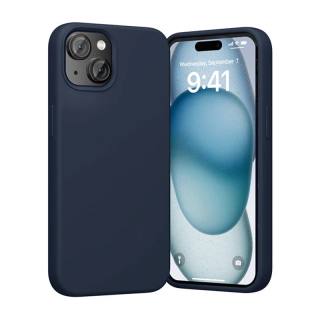 Чохол силіконовий Vention KUFL0-20 iPhone 15 Plus Blue