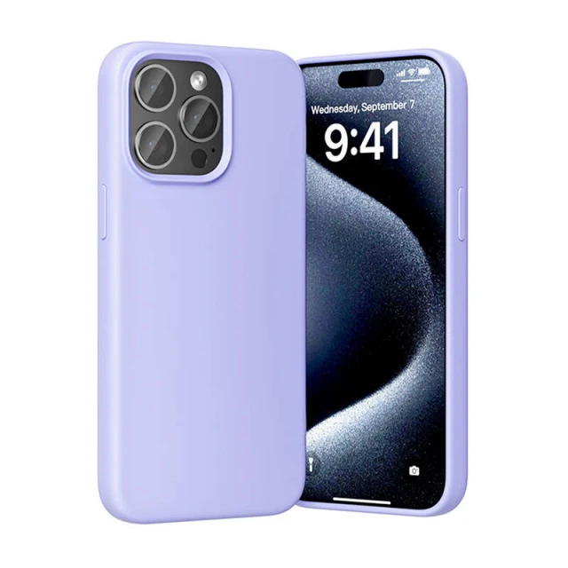 Чохол силіконовий Vention KUFV0-40 для iPhone 15 Pro Max Violet