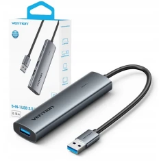 Hub Vention 5в1 USB-A 3.0 0.15 м (6922794788558)