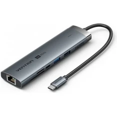 Док-станція Vention USB-C 9 портів 4K 60Hz 100W PD 0,15 м (6922794788831)