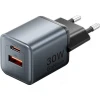 Мережевий зарядний пристрій Vention 30 Вт GaN 1x USB-A 1x USB-C FEWH0-EU Black (6922794789074)