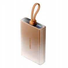 Портативний зарядний пристрій Vention 10000 mAh USB-C + Lightning + USB-A 22,5 Вт з LED-дисплеєм Copper (6922794789807)