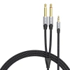 Кабель аудіо Vention mini jack 3.5mm на 2x jack 6.35mm 8m (BARHK)