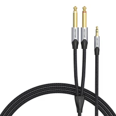 Кабель аудіо Vention mini jack 3.5mm на 2x jack 6.35mm 8m (BARHK)