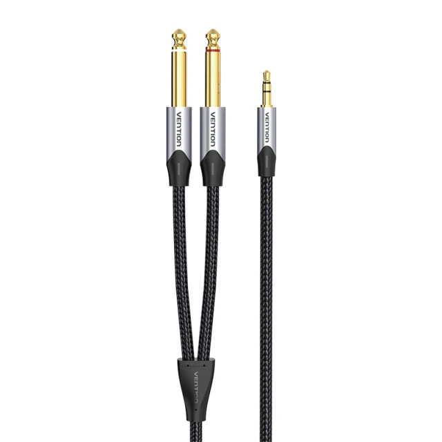 Кабель аудіо Vention mini jack 3.5mm на 2x jack 6.35mm 8m (BARHK)
