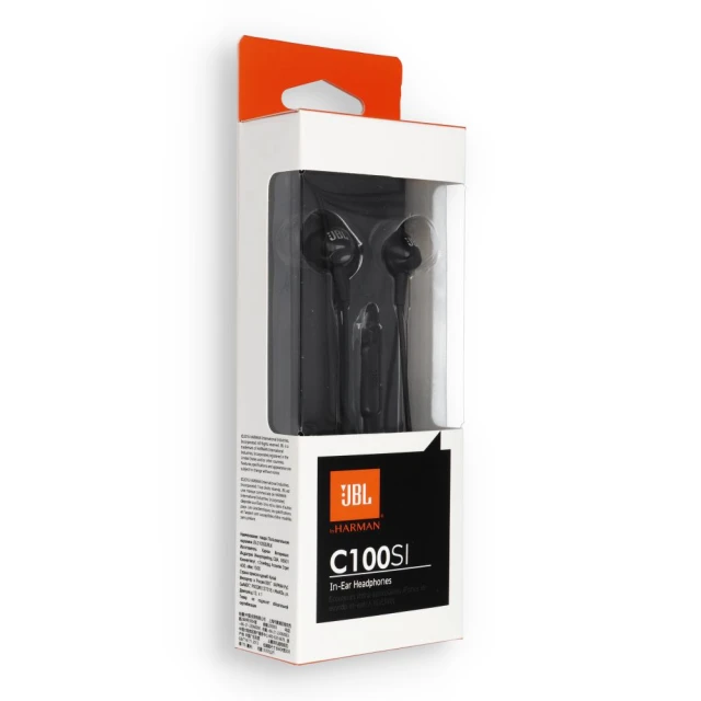 Навушники JBL C100Si Jack 3.5mm Black (6925281915420)