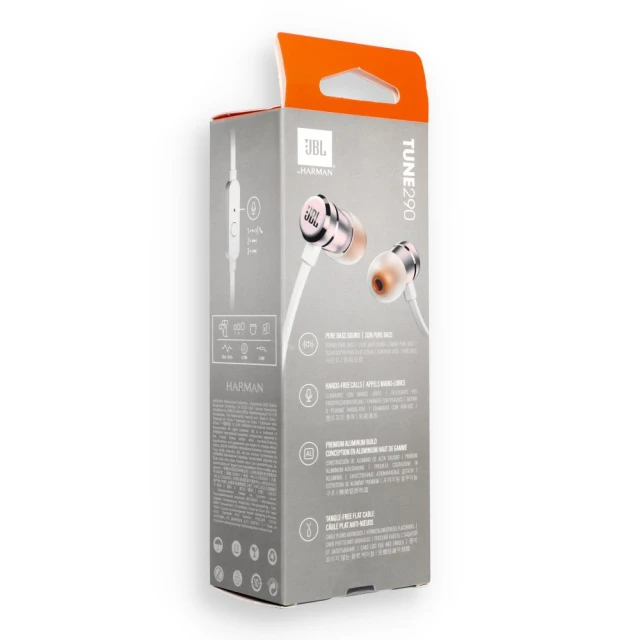 Навушники дротові JBL T290 Jack 3.5mm з мікрофоном Gold (6925281924101)