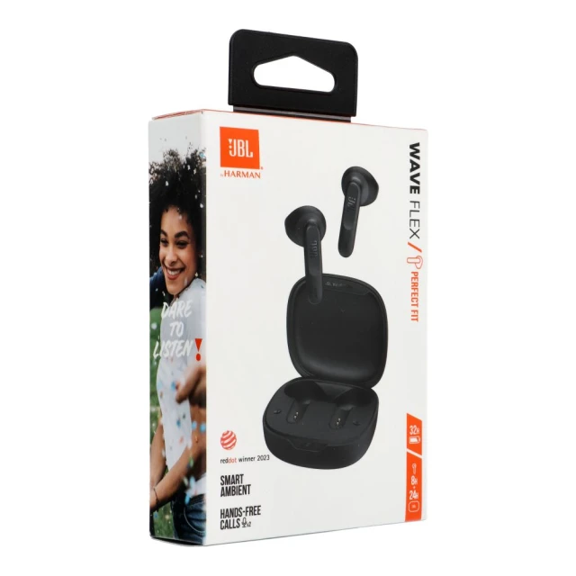 Навушники бездротові вакуумні JBL Wave Flex Black (6925281953484)