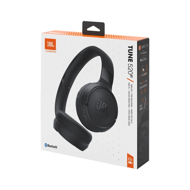 Навушники JBL Tune 520BT Bluetooth 5.3 Black (JBLT520BTBLK)