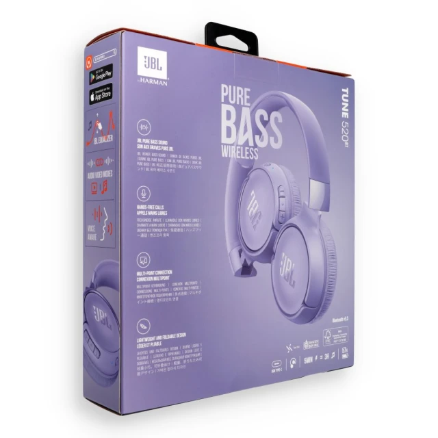 Навушники безпровідні JBL Tune 520BT Purple (6925281963797)