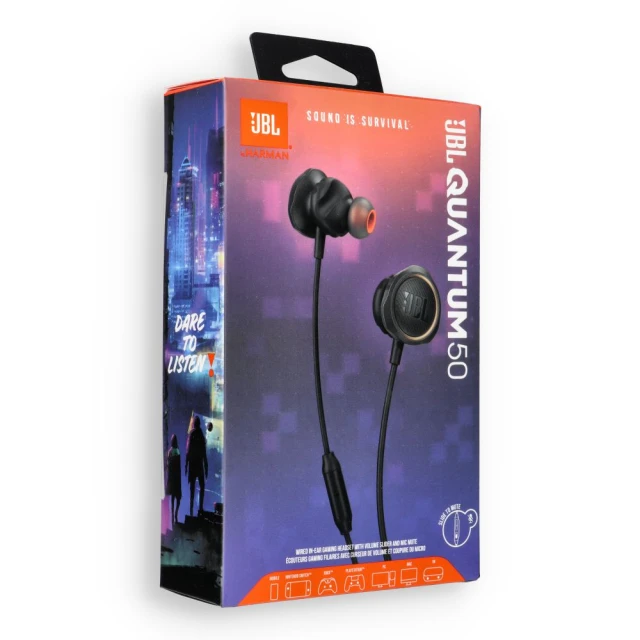 Дротові навушники JBL Quantum 50 Jack 3.5mm Black (6925281974694)