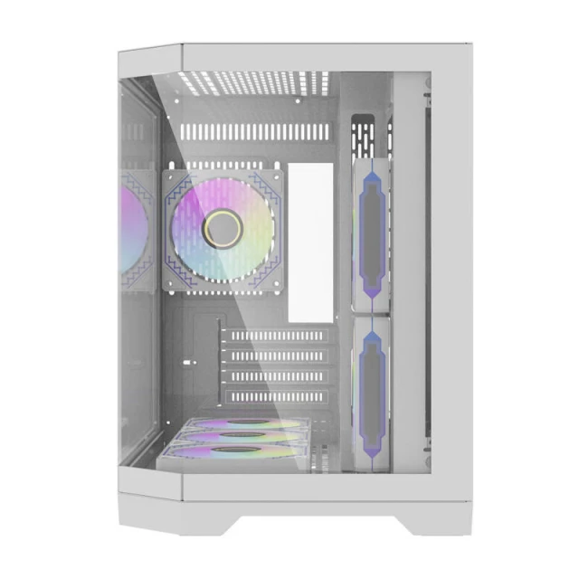 Computer Case Darkflash FT418 White with 6 ARGB Fans (6926170048342)
