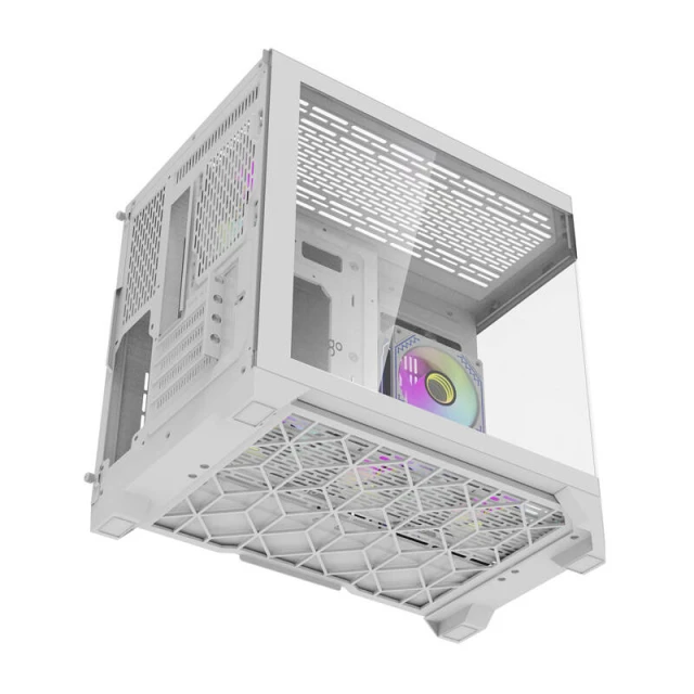 Computer Case Darkflash FT418 White with 6 ARGB Fans (6926170048342)