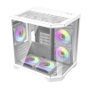 Корпус комп'ютерний Darkflash FT350 + 5 вентиляторів ARGB White