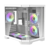 Корпус комп'ютерний Darkflash FT350 + 5 вентиляторів ARGB White