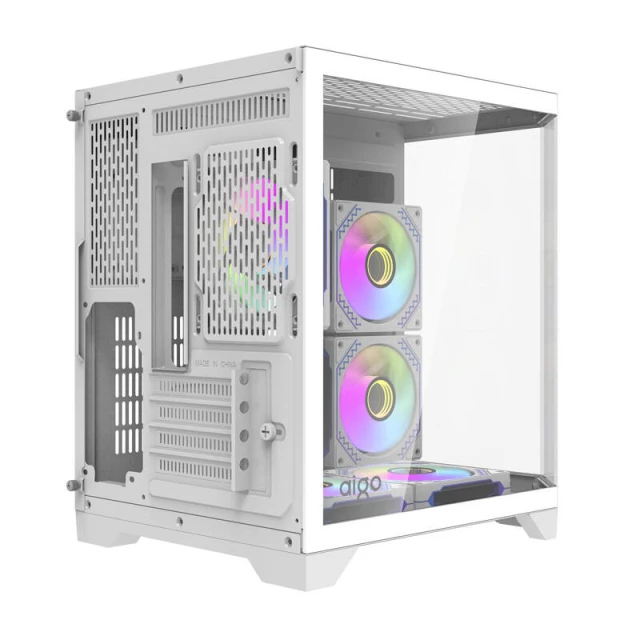 Корпус комп'ютерний Darkflash FT350 + 5 вентиляторів ARGB White