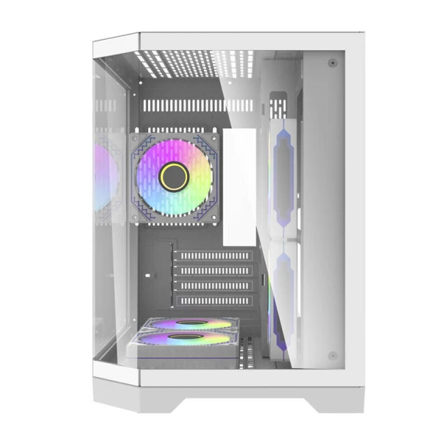 Корпус комп'ютерний Darkflash FT350 + 5 вентиляторів ARGB White