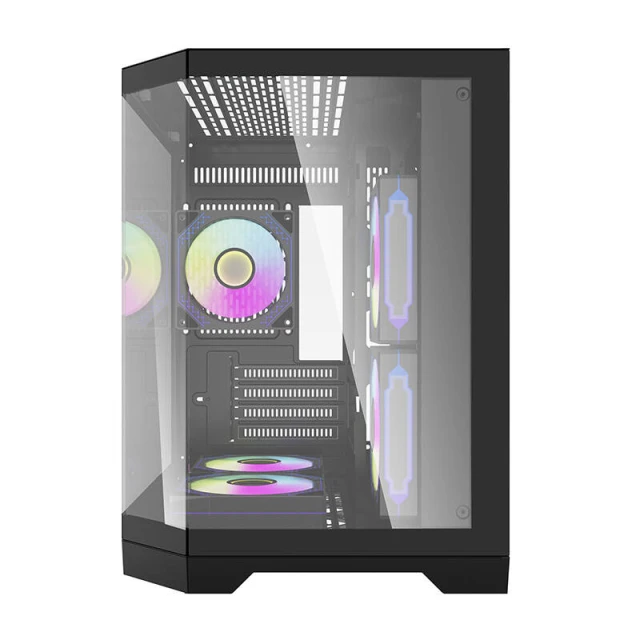 Корпус комп'ютерний Darkflash FT350 + 5 вентиляторів ARGB Black