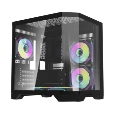 Корпус комп'ютерний Darkflash FT350 + 5 вентиляторів ARGB Black