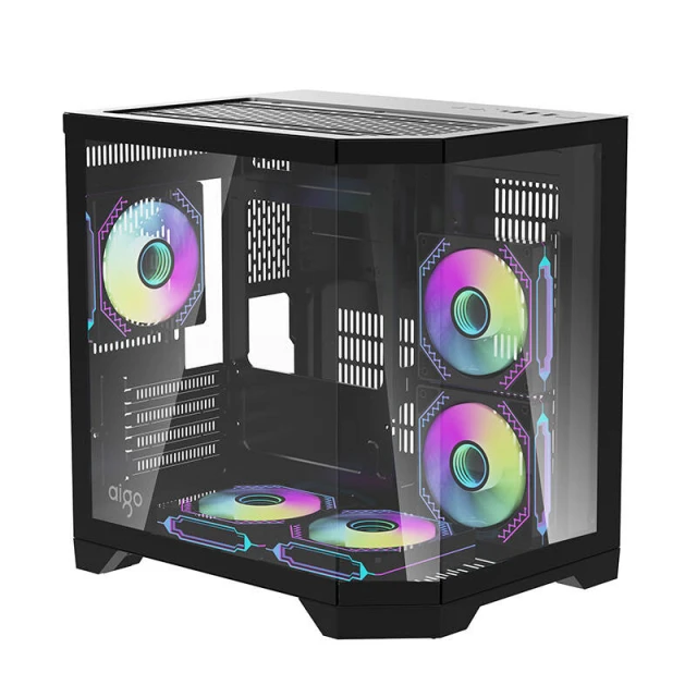 Корпус комп'ютерний Darkflash FT350 + 5 вентиляторів ARGB Black