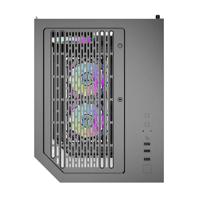 Корпус комп'ютерний Darkflash FT350 + 5 вентиляторів ARGB Black