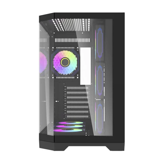 Корпус компьютерный Darkflash FT418 Pro Black + 7 вентиляторов ARGB (FT418 PRO Black)