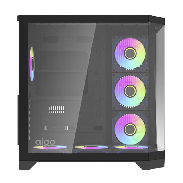 Корпус компьютерный Darkflash FT418 Pro Black + 7 вентиляторов ARGB (FT418 PRO Black)
