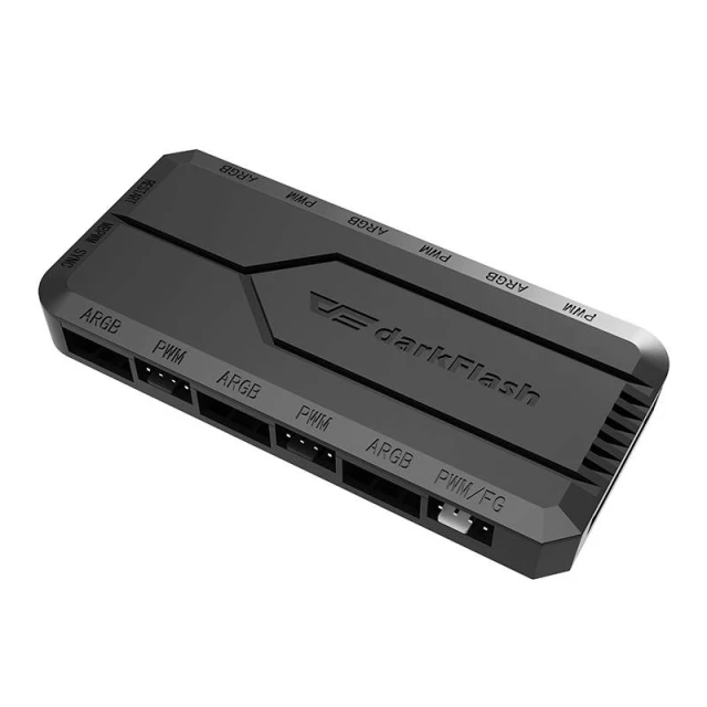 Контроллер вентиляторов Darkflash RC2 ARGB/PWM Black (6926170086948)