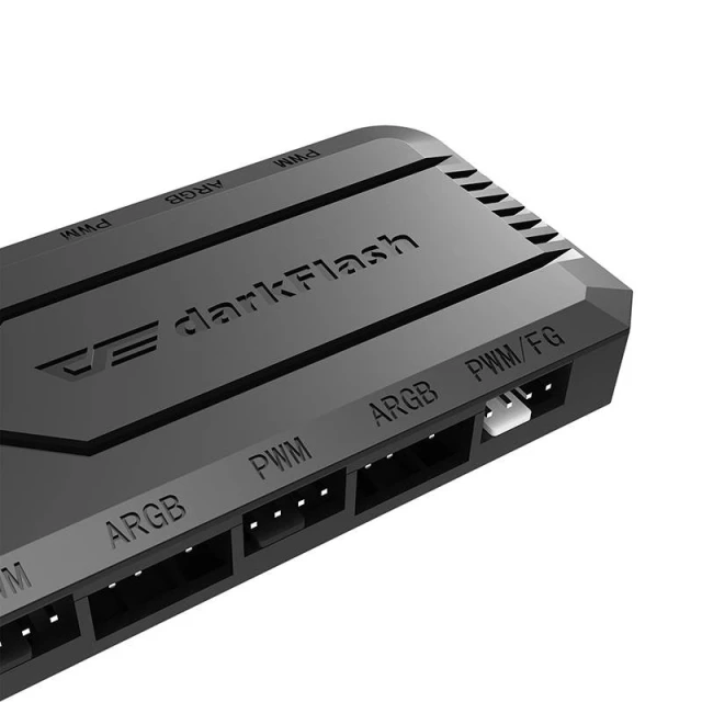 Контроллер вентиляторов Darkflash RC2 ARGB/PWM Black (6926170086948)