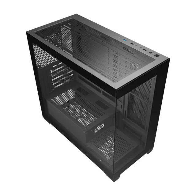 Корпус компьютерный Darkflash C218M + 6 вентиляторов ARGB Black