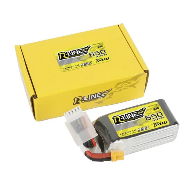 Акумулятор Tattu R-Line 650mAh 14.8V 95C 4S1P XT30 (TAA6504S95XT3)