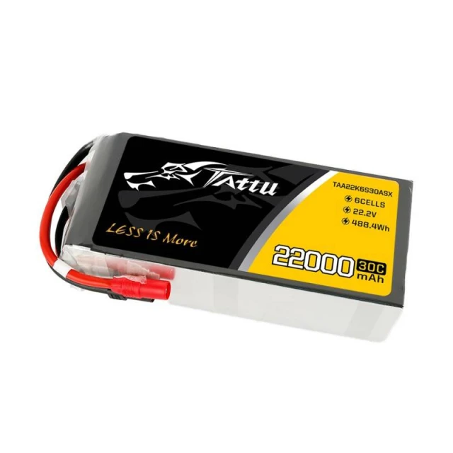 Акумулятор Tattu 22000 мАг 22.2 В 6S 30C AS150+XT150 (TAA22K6S30ASX)