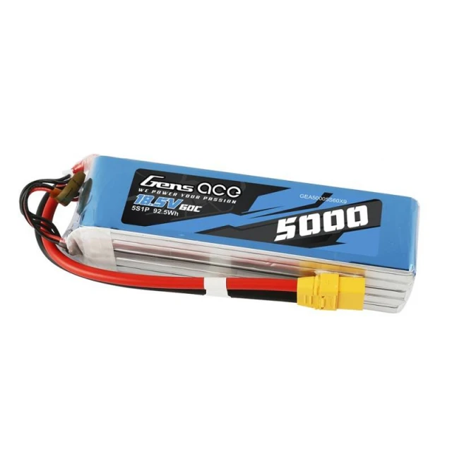 Акумулятор Gens Ace Bashing 5000mAh 18.5V 60C 5S1P XT90 (GEA50005S60X9)
