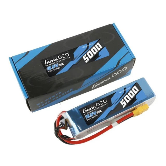 Акумулятор Gens Ace Bashing 5000mAh 18.5V 60C 5S1P XT90 (GEA50005S60X9)